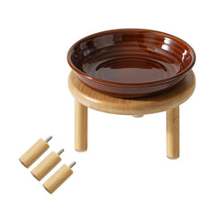 Havniva elevated cat bowls: ceramic bowl close-up with wide, whisker-friendly design