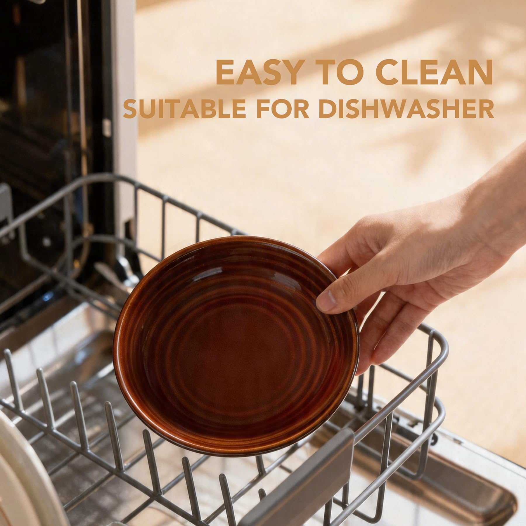 Havniva dishwasher-safe ceramic bowl detail highlights easy cleaning