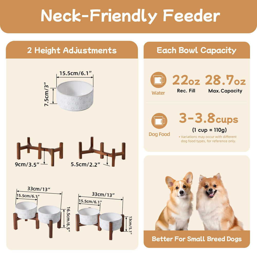 Havniva flip-stand two heights enables adaptable feeding for puppies.