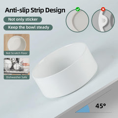Havniva large-capacity bowl holds food or water with fewer refills
