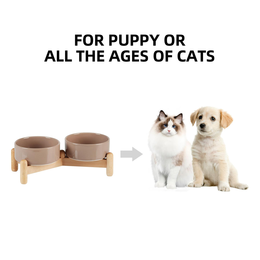 Havniva heavy-duty ceramic bowls with non-slip base stay in place during feeding.