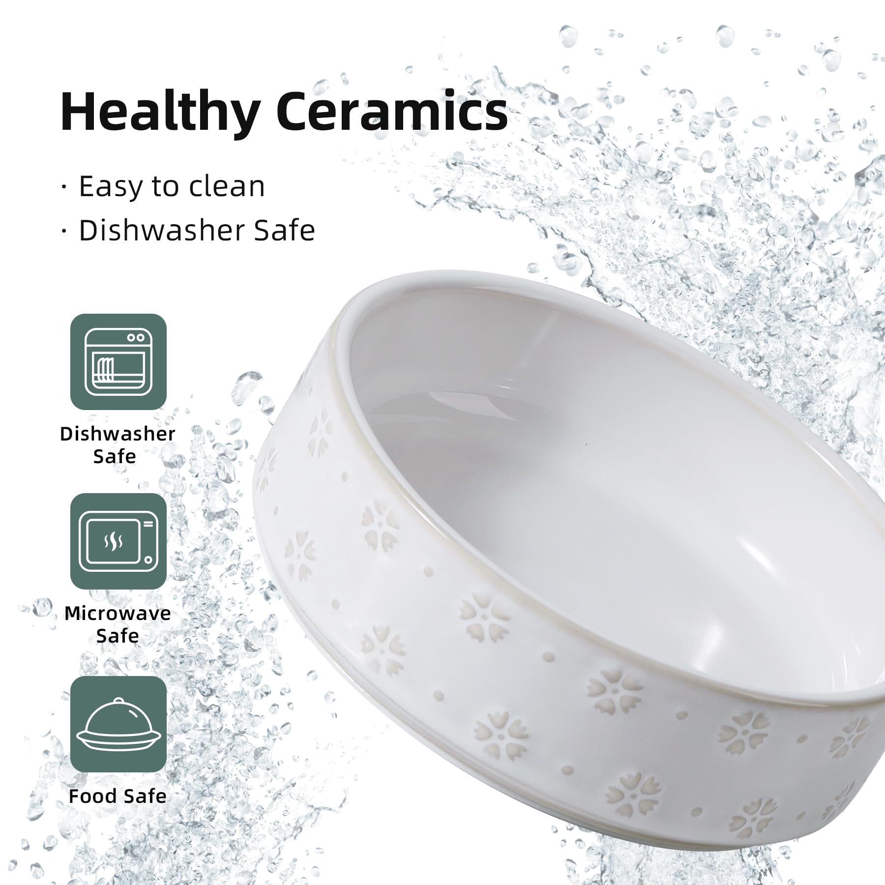 Havniva raised feeding set suitable for kittens and cats