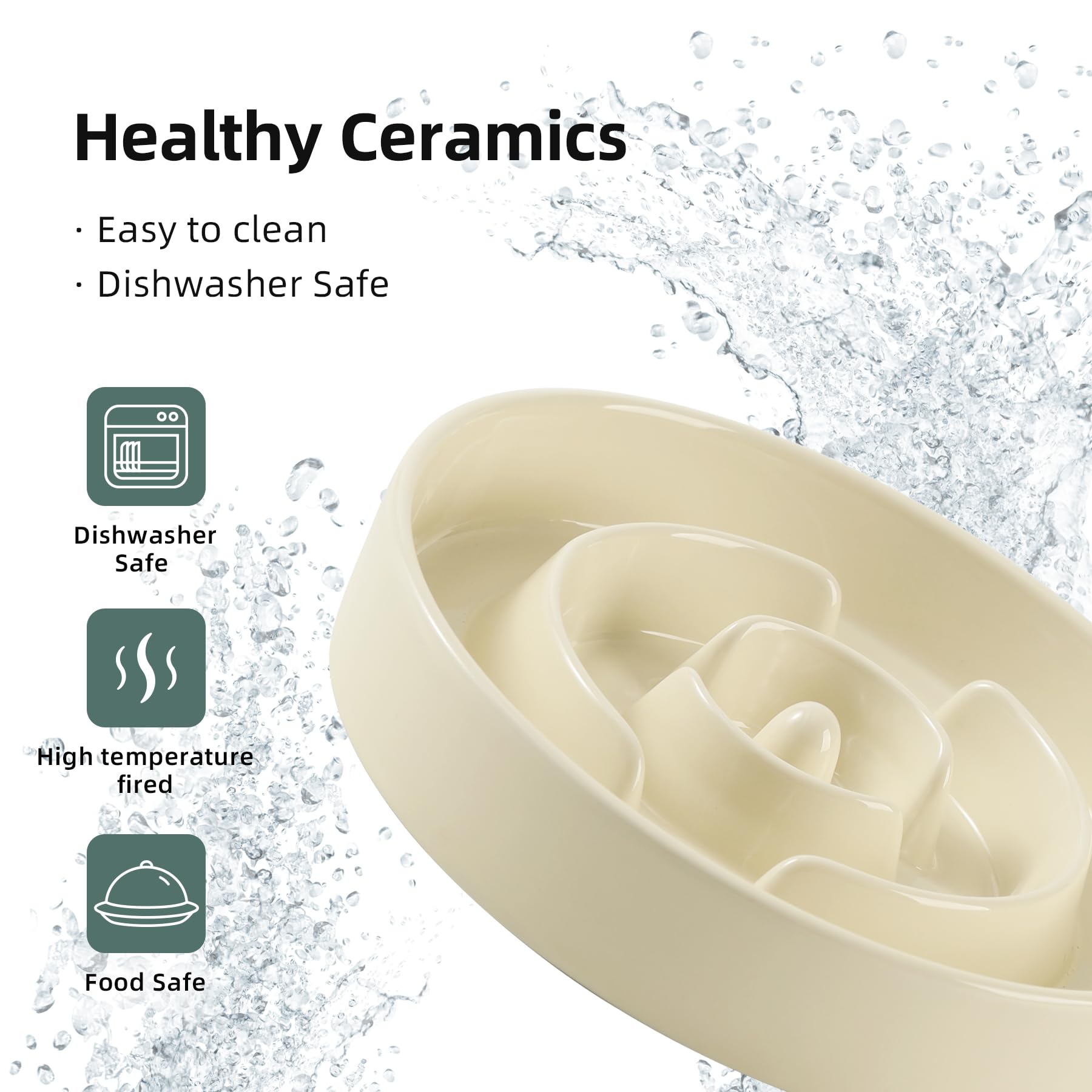 Havniva stability-focused bowl prevents tipping and spills during lively feeding sessions