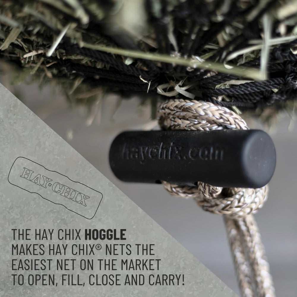Hay Chix hay net for horses UV-treated nylon withstands sun exposure