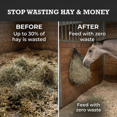 hay chix half bale net promotes controlled grazing in stalls and pastures