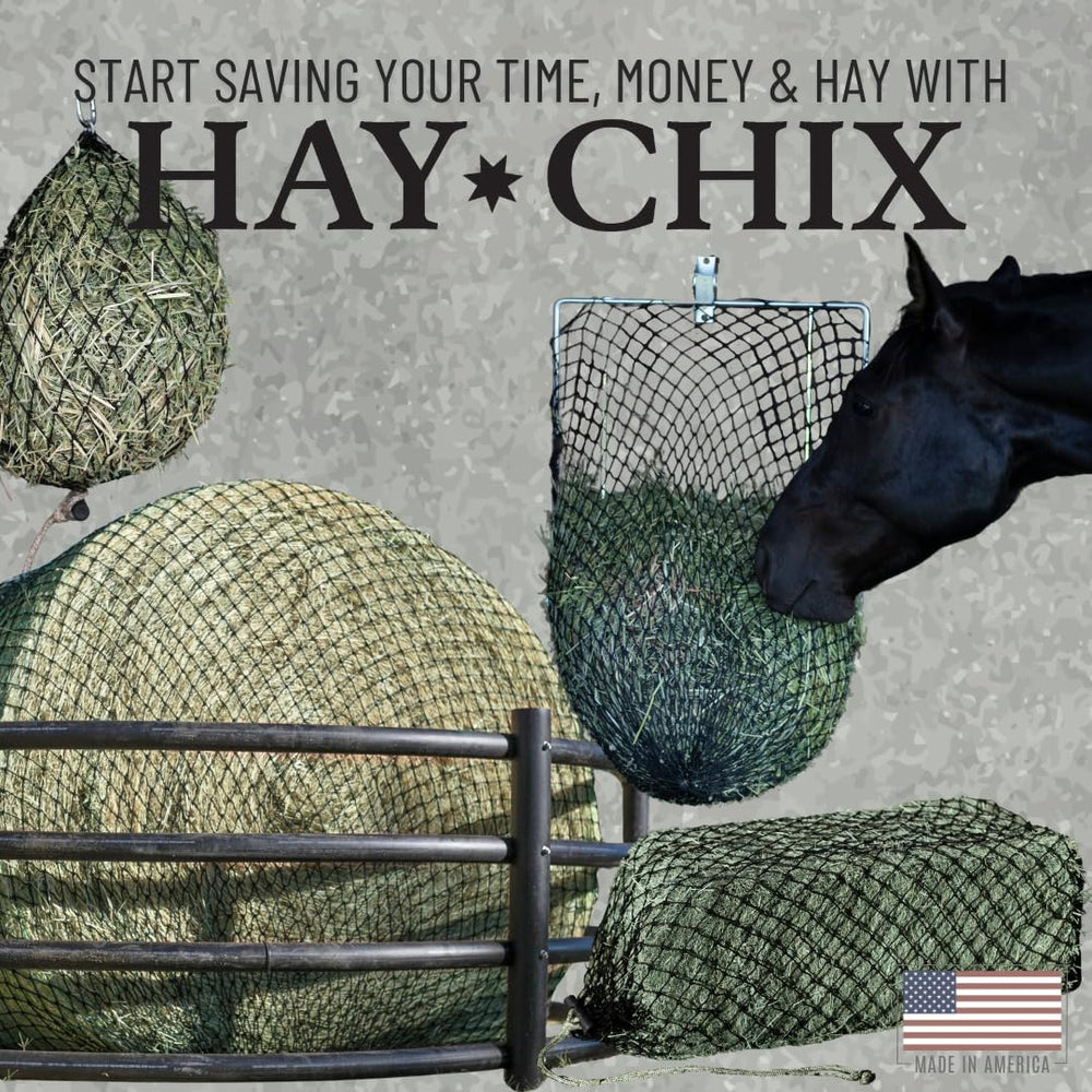 Hay Chix hay waste reduction with slower, more efficient feeding