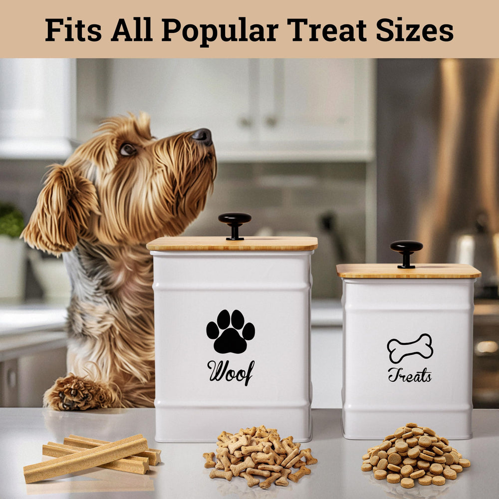 HB Design Co. airtight bamboo lid closeup showing moisture seal for treats.