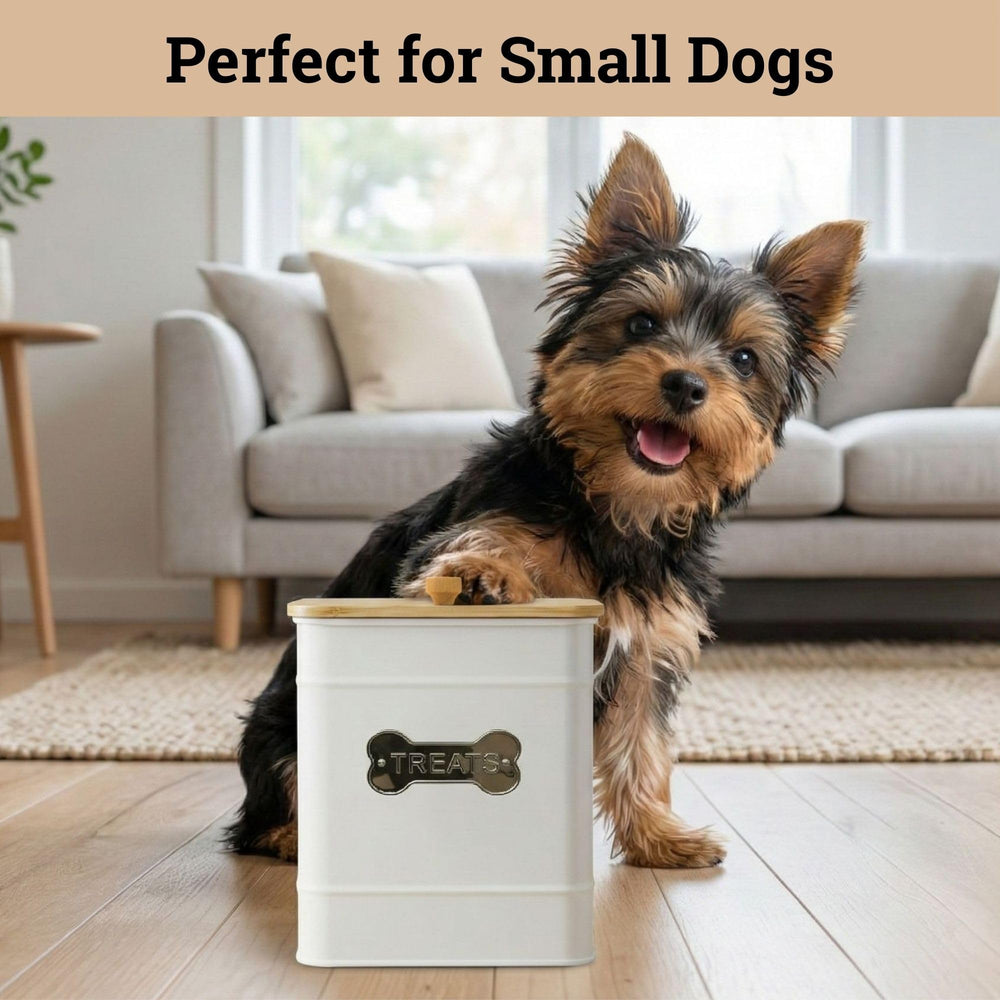 HB Design Co. bamboo lid seals moisture and preserves crunch in treats.