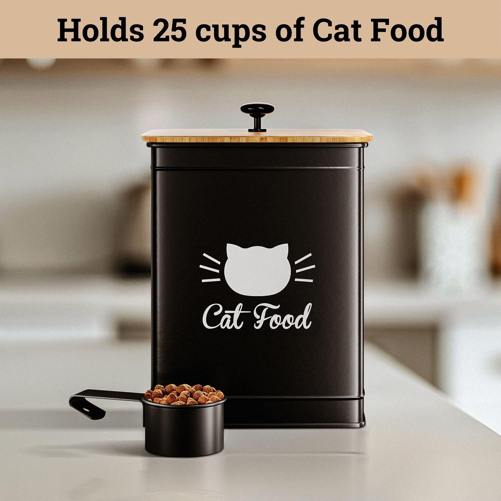 HB Design Co matte black finish storage bin complements modern decor.