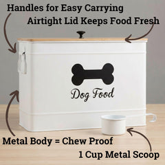 HB Design Co. metal scoop included for easy portioning.