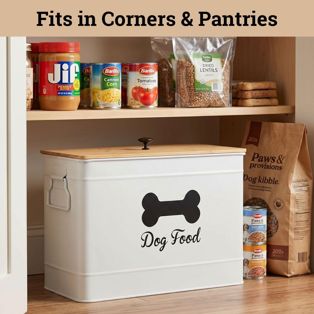 HB Design Co. fits in pantry shelves for organized storage.