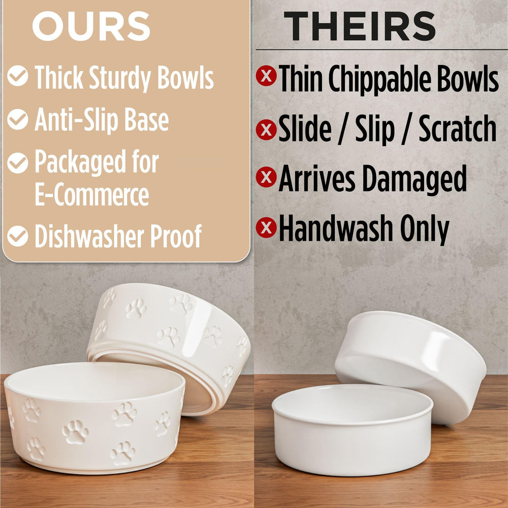 HB Design Co dog meal station setup with stable bowls.