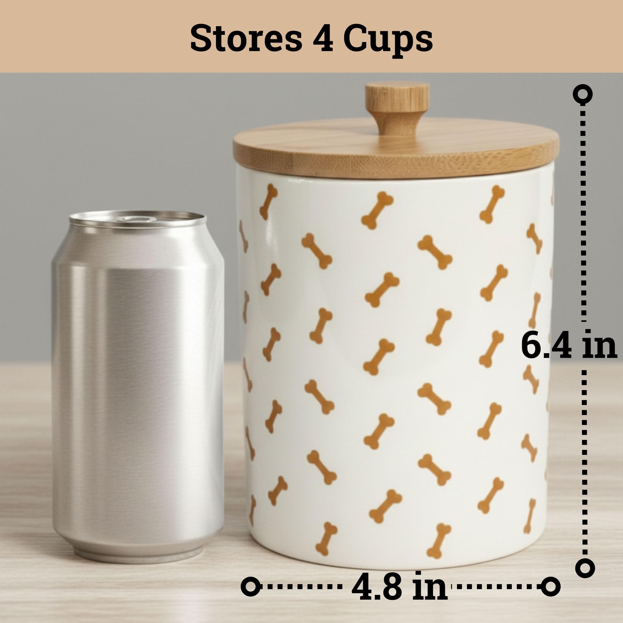 HB Design Co. bamboo lid keeps moisture out and preserves freshness.