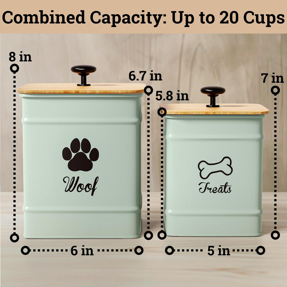 HB Design Co dog treats visible inside jars on display