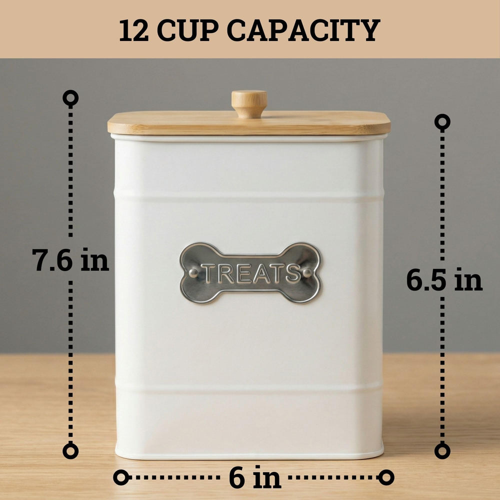 HB Design Co. wooden-handle lid makes opening easy and convenient.