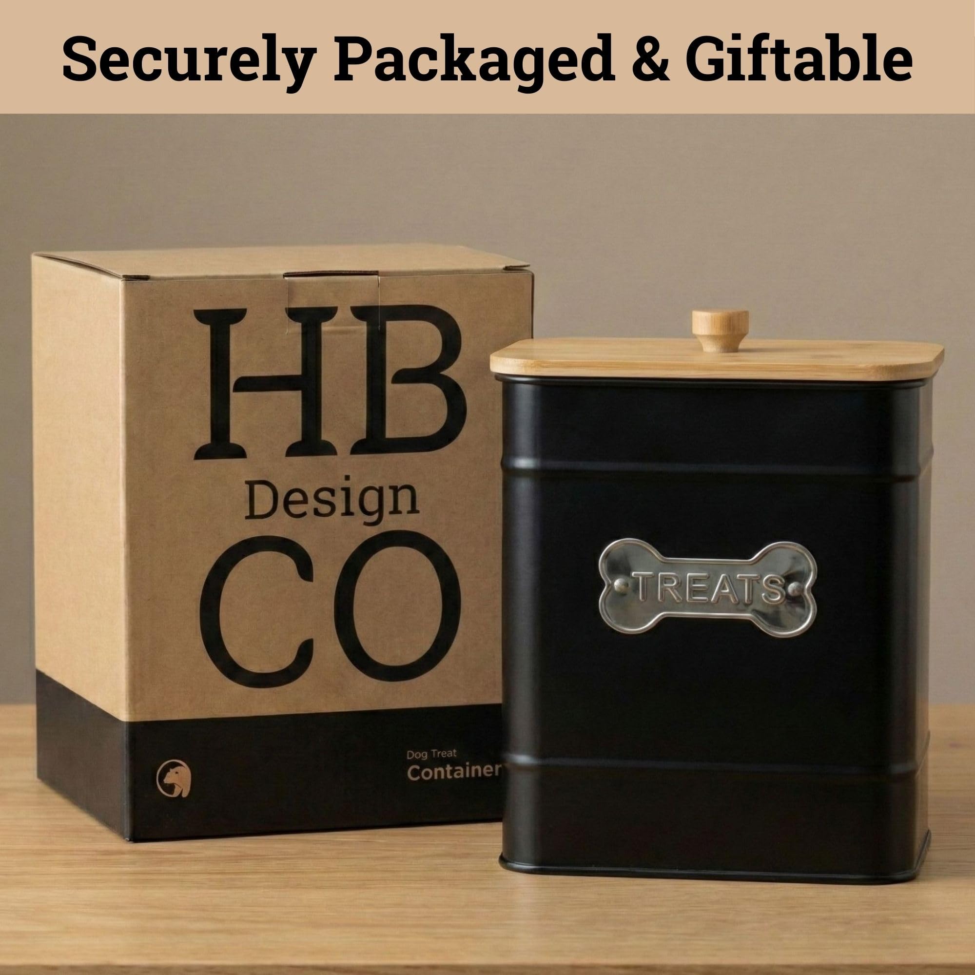 HB Design Co decorative doggie cookie jar enhances home décor while storing treats