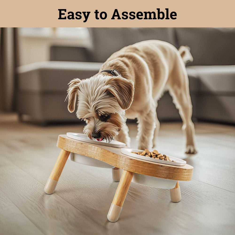 HB Design Co easy assembly two-bowl set for quick setup