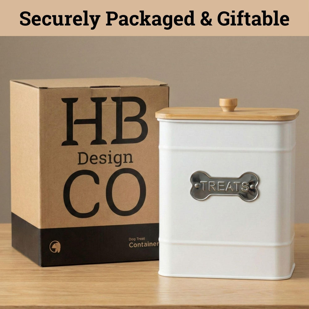 HB Design Co. easy-to-clean, hand-washable treat jar for daily use.