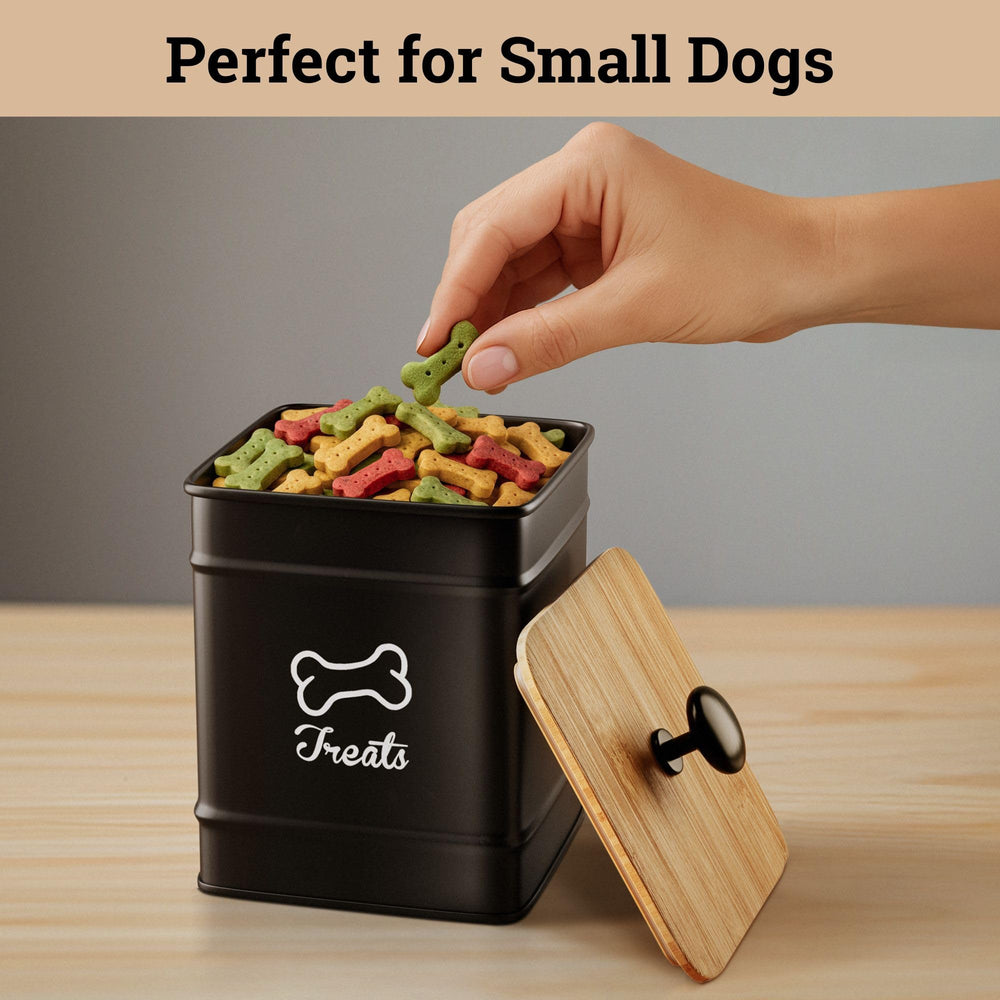 HB Design Co. decorative canister adds kitchen style.