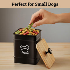 HB Design Co. decorative canister adds kitchen style.