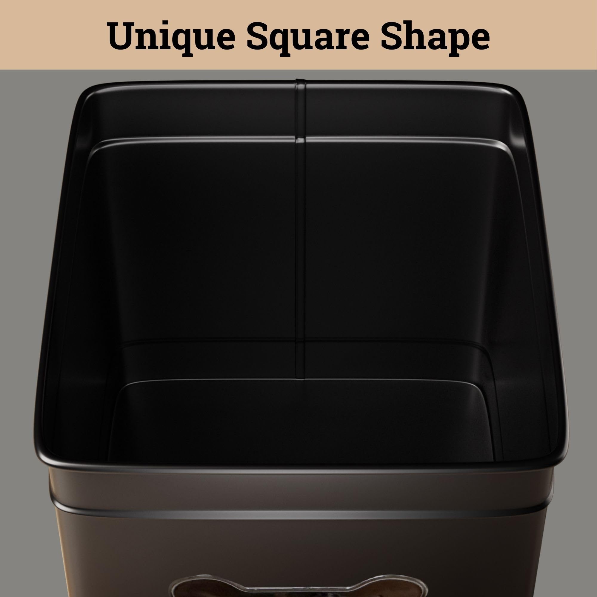 HB Design Co iron pet food jar offers durability and easy maintenance