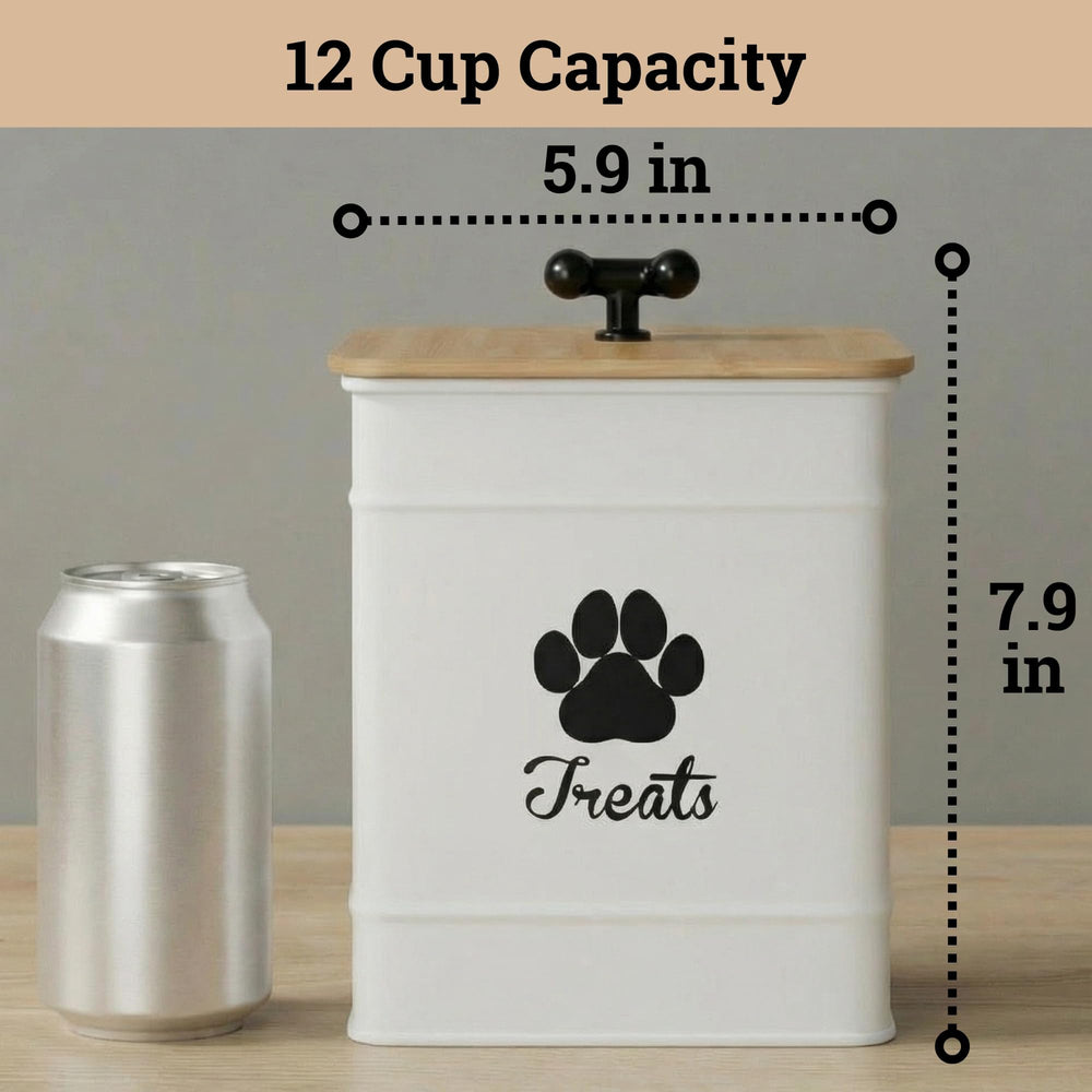 HB Design Co powder-coated dog cookie jar emphasizes durability