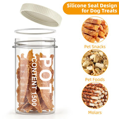 Hbazzor multi-compartment storage for dog supplies and pantry items.