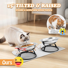 HBGmao-hao seven-point-one-inch wide whisker bowl reduces whisker contact.
