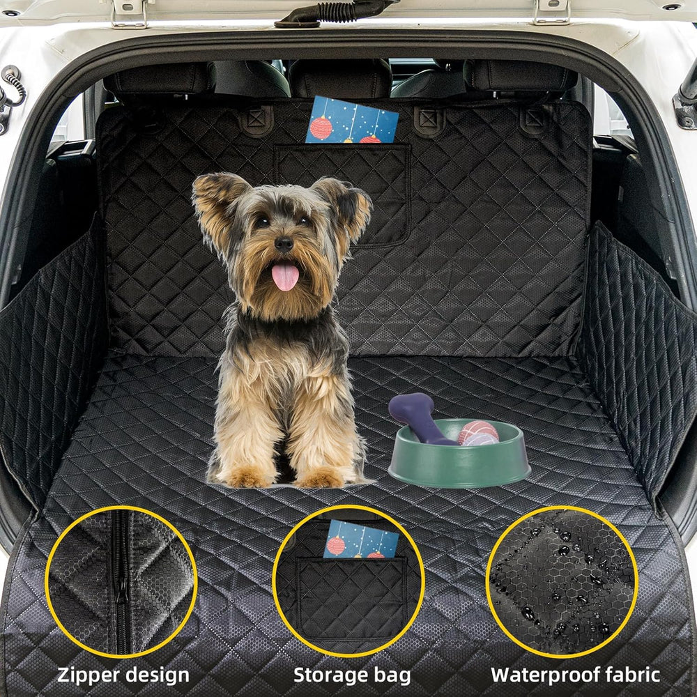 HCCW bumper flap protector reduces scratches when pets enter the car.