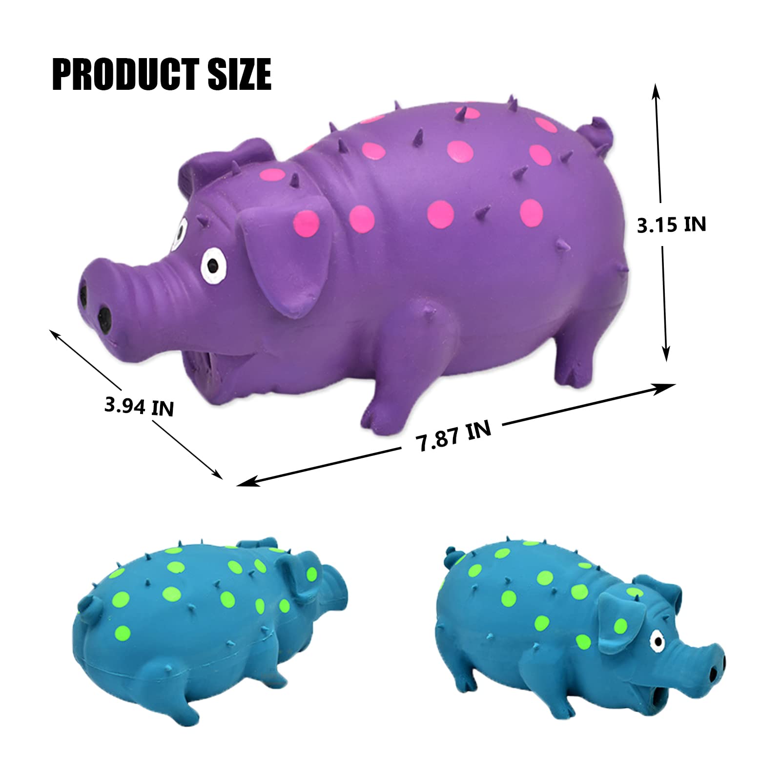 HCHYEY pig toy in action during dog fetch.