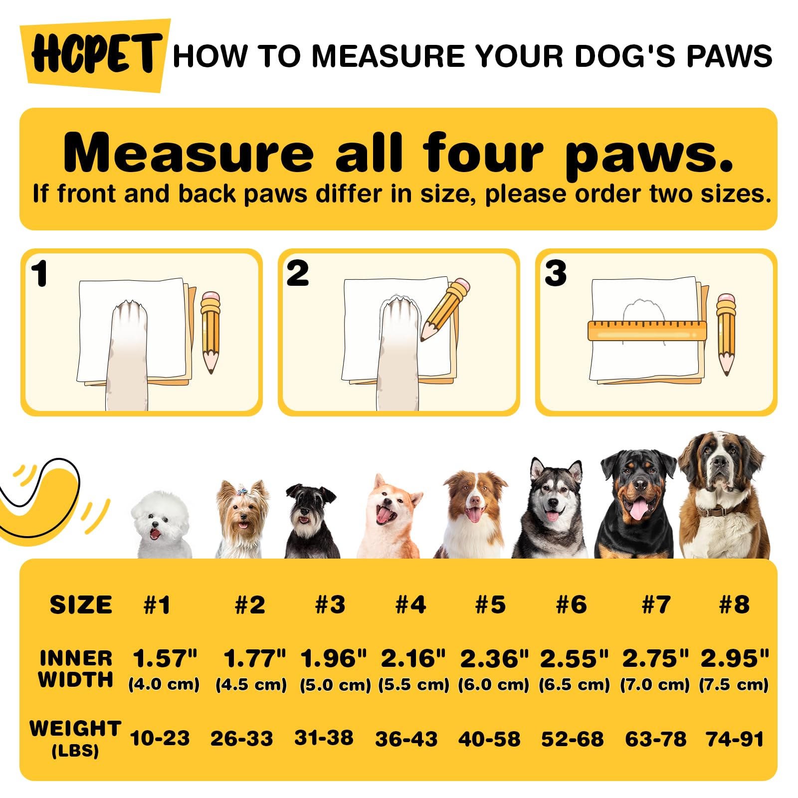 Hcpet dog boots anti-slip sole on pavement improves traction on slick surfaces.