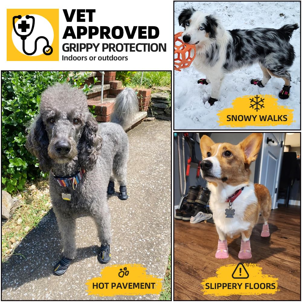 Hcpet anti-slip sole enhances traction for confident walks
