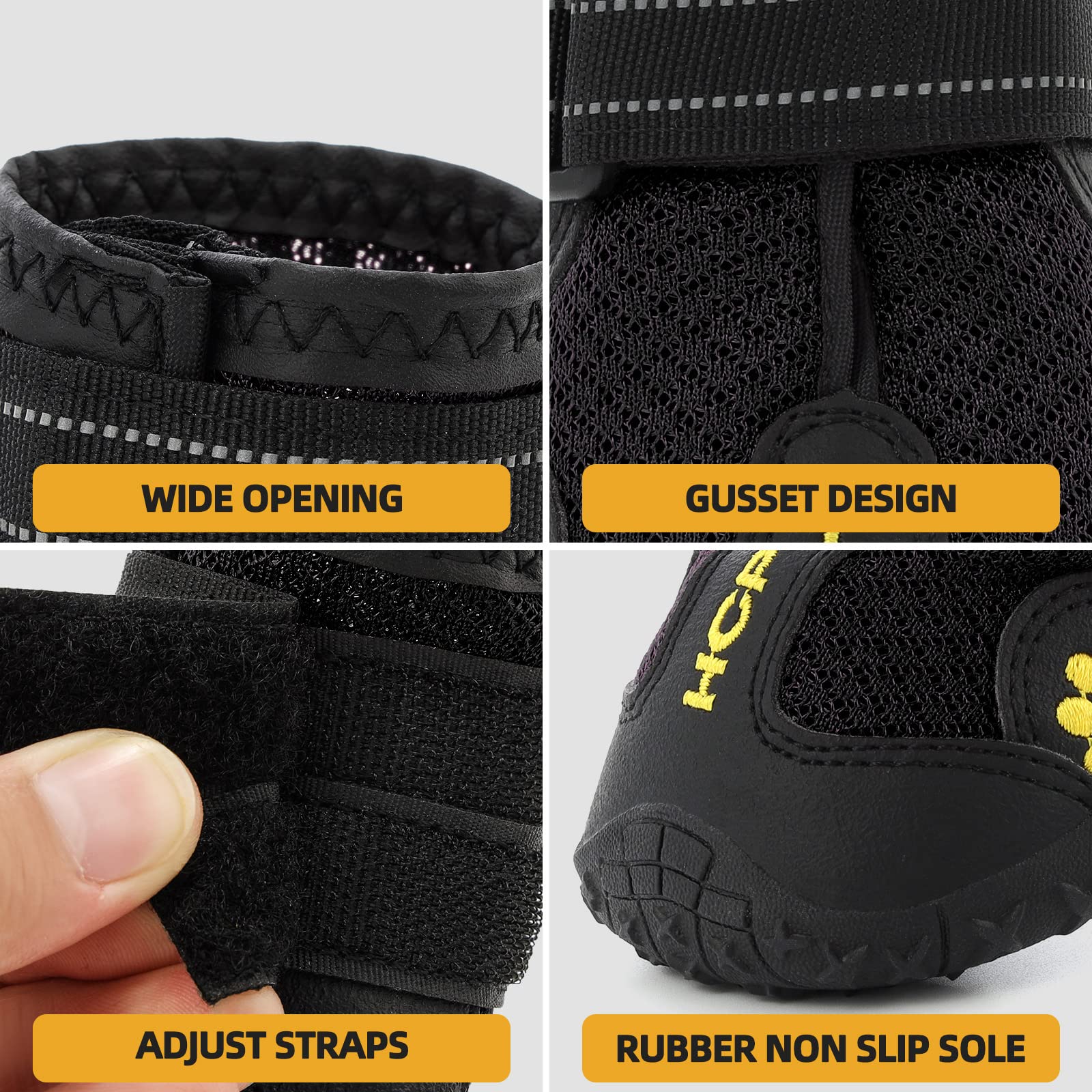 Hcpet protects paws from hot pavement on sunny days