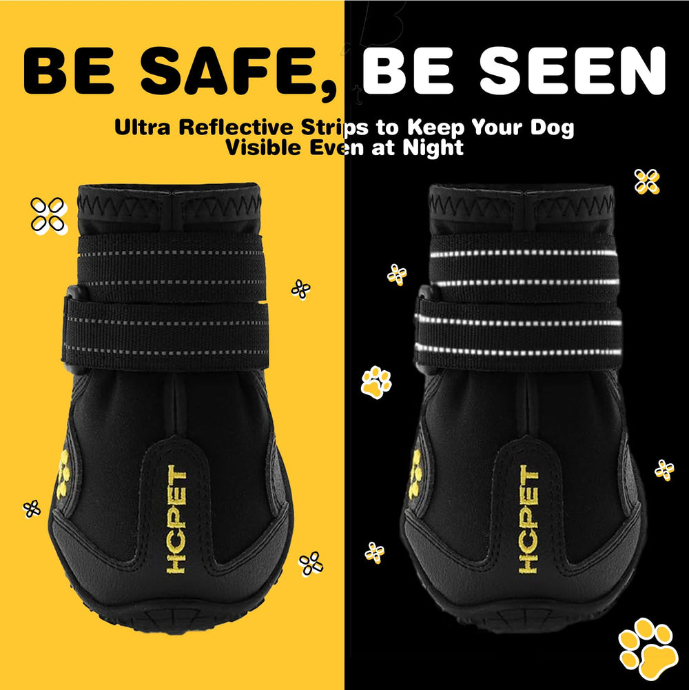 Hcpet dog boots protect paws from thorns and hot pavement suitable for summer hikes.