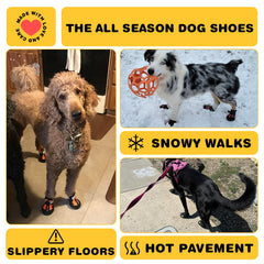 Hcpet dog boots size 8 for large breeds, 74–91 lbs.