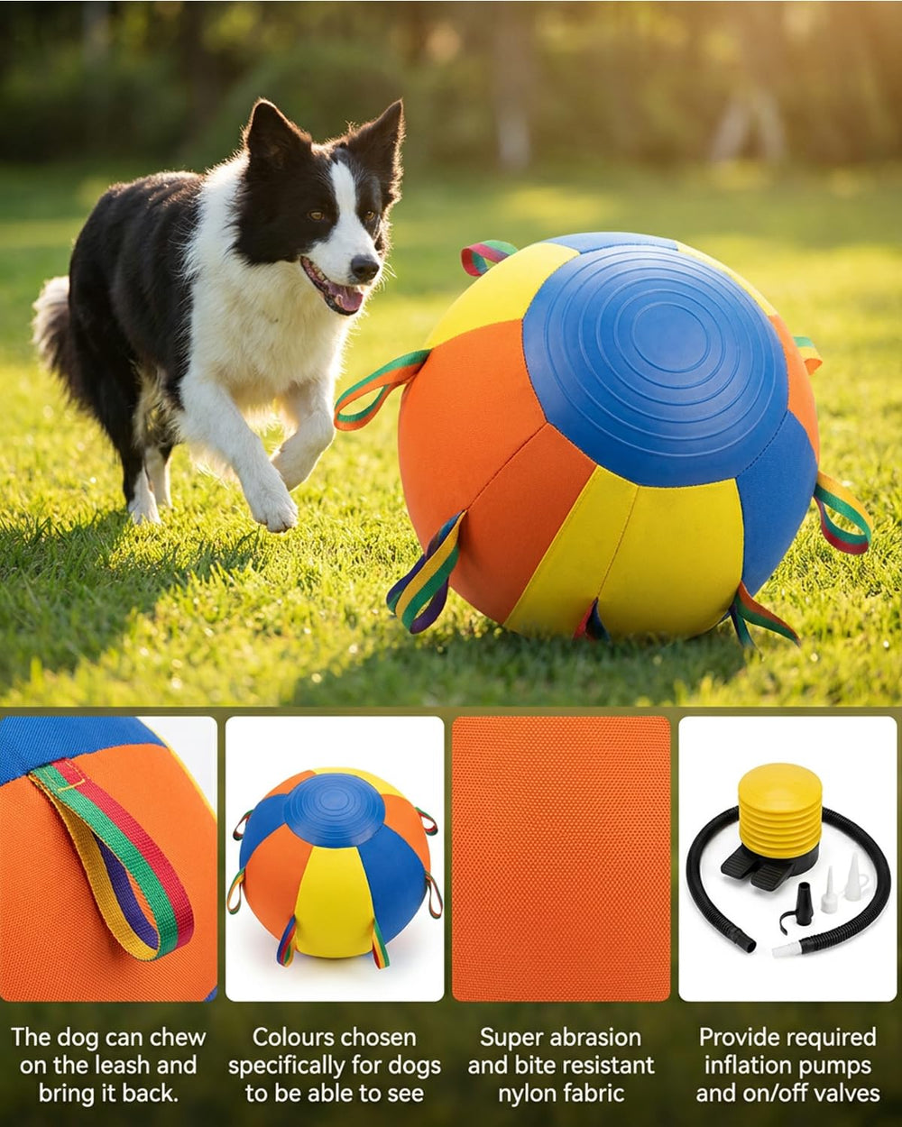HCPPKZL Calming Jumbo Ball in action, promotes active play and energy burn.