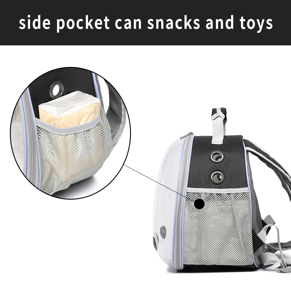 Hcupet Bunny Carrier backpack straps enable versatile outdoor use.