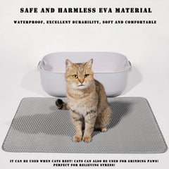 EVA surface on the HCY&WLD mat is safe and comfortable for cats.