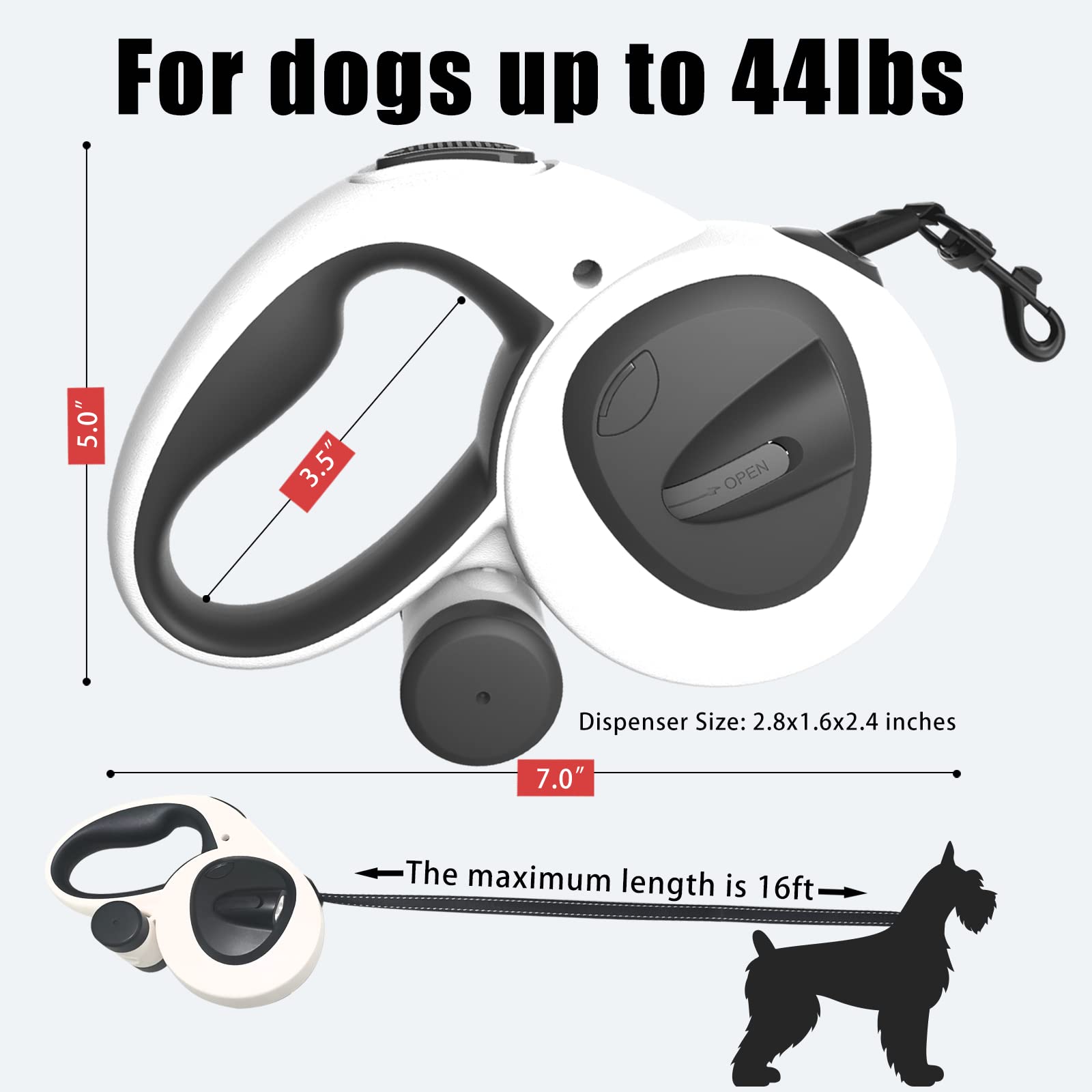 HCY&WLD non-slip ergonomic handle reduces fatigue on long walks