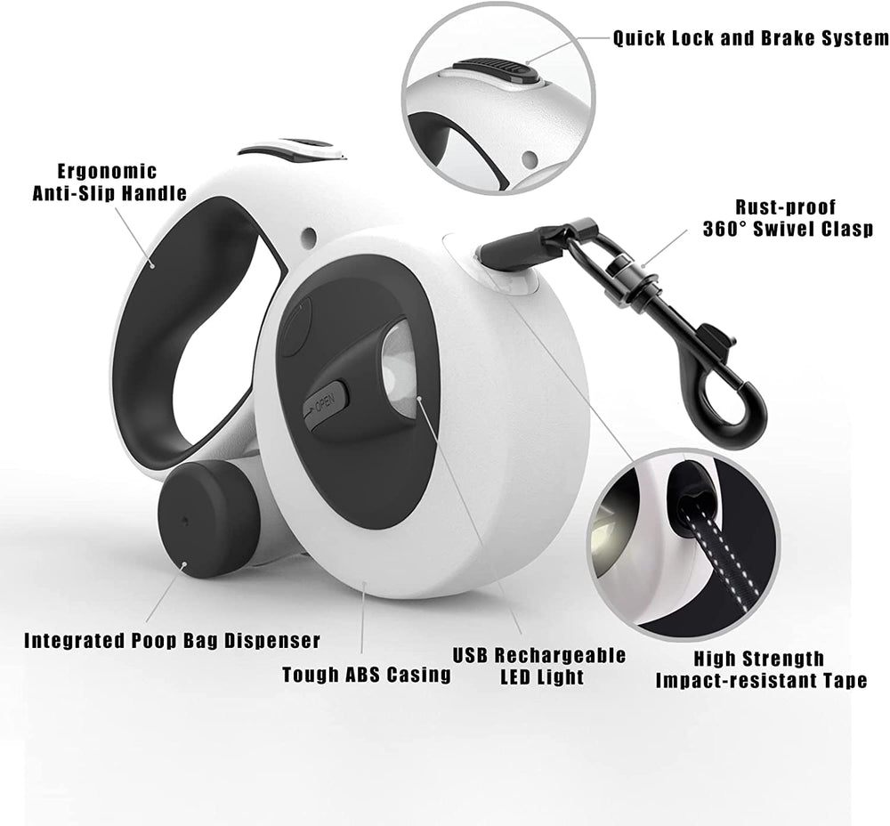 HCY&WLD leash LED light boosts visibility during night walks