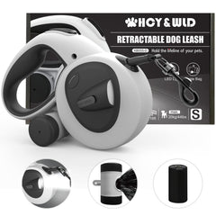 HCY&WLD upgrade 4-in-1 retractable leash with 16 ft reach for safer control