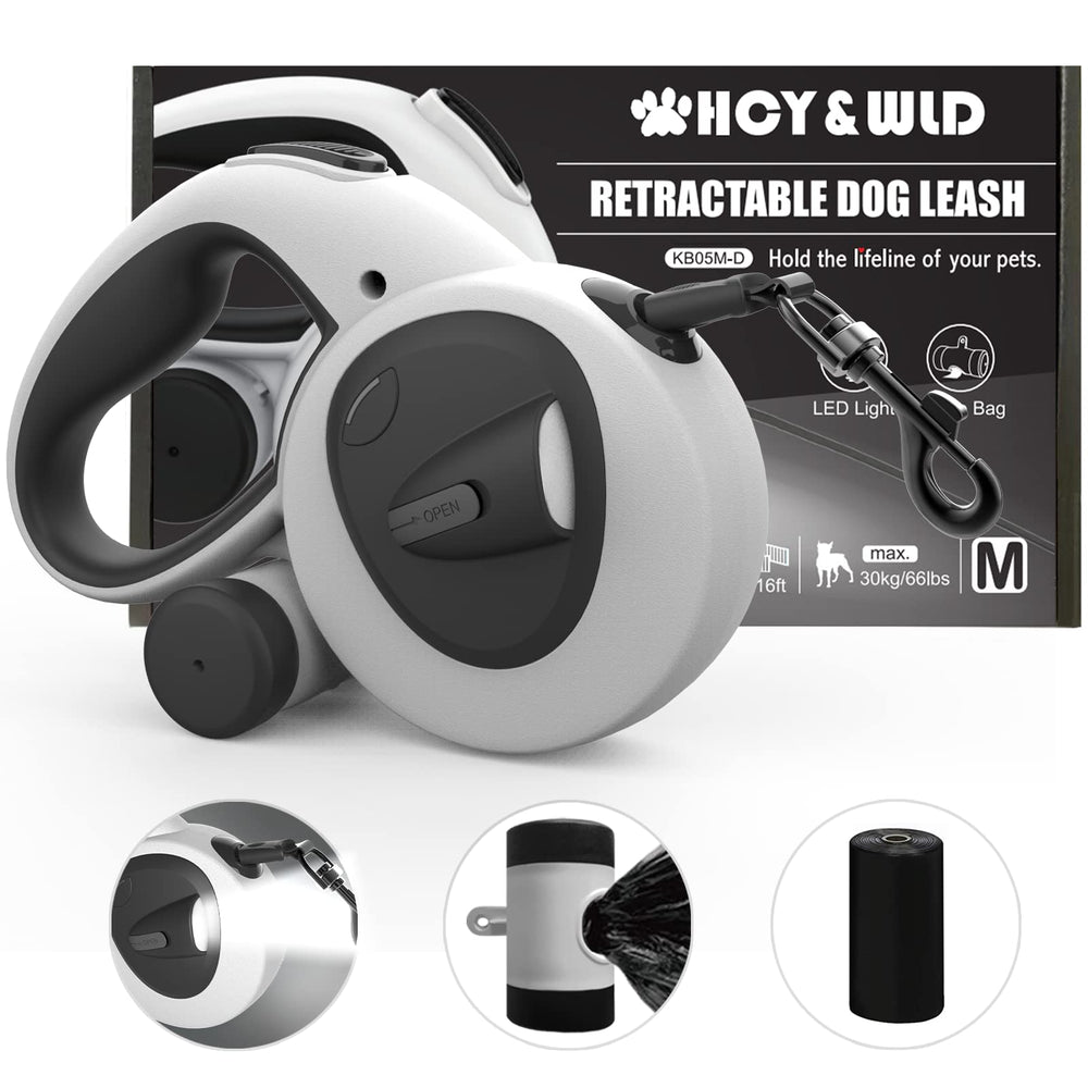 HCYWLD upgrade 4-in-1 retractable leash for easy daily walks