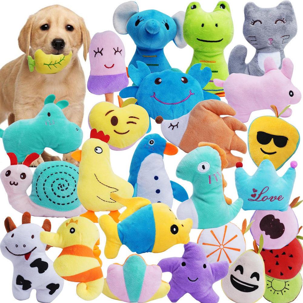 HDMOTU 26-pack animal toy for puppies encouraging playful fetch and bonding