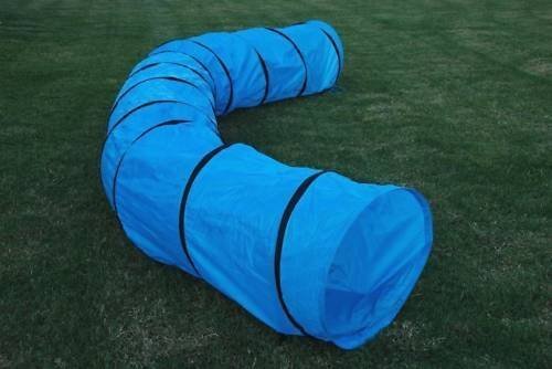 HDP 18ft dog agility open tunnel for safe, durable training indoors.