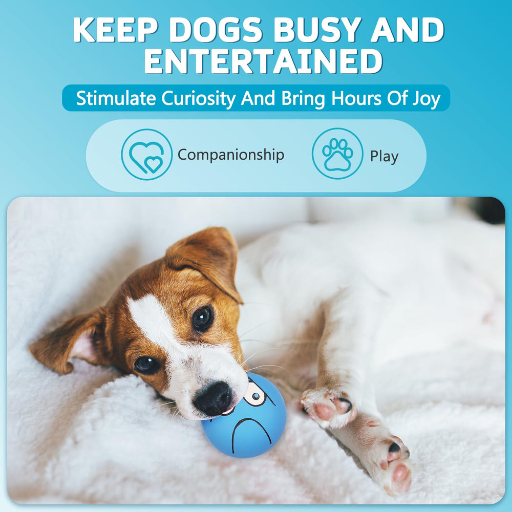 HDSX smiley-face flat ball helps chase-and-squeak games with puppies.