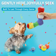 HDSX Squeaky dog ball in green sparks curiosity