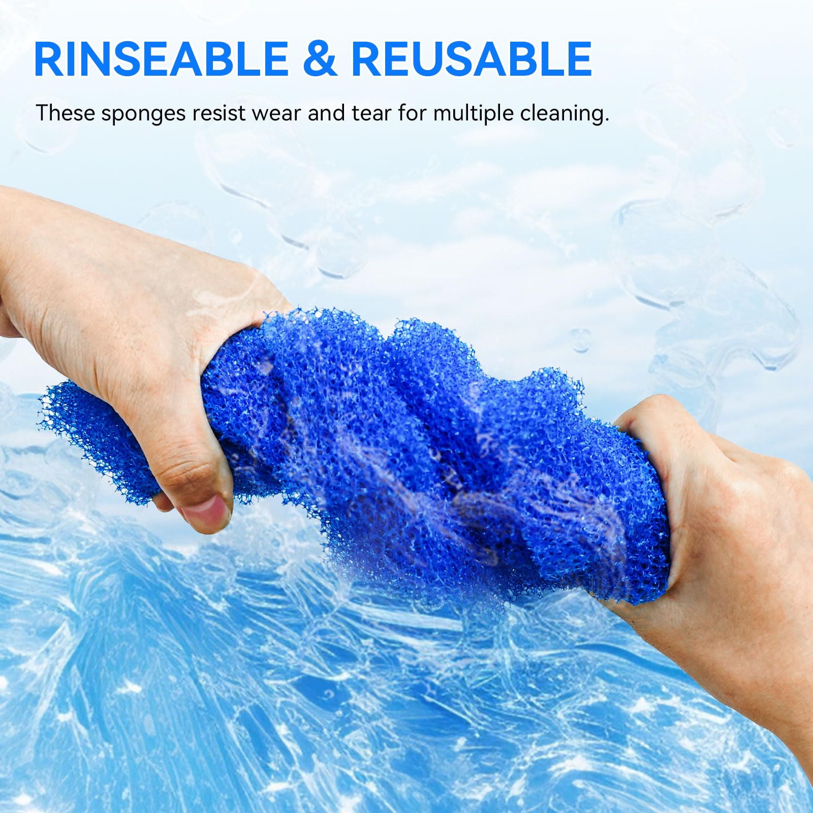 HDWGGD rinseable and reusable pond pads save money over time.
