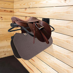 HDYEGY saddle rack close-up reveals steel anti-rust coating and durability