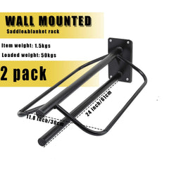 HDYEGY wall-mounted saddle rack installation image shows easy mounting for secure storage