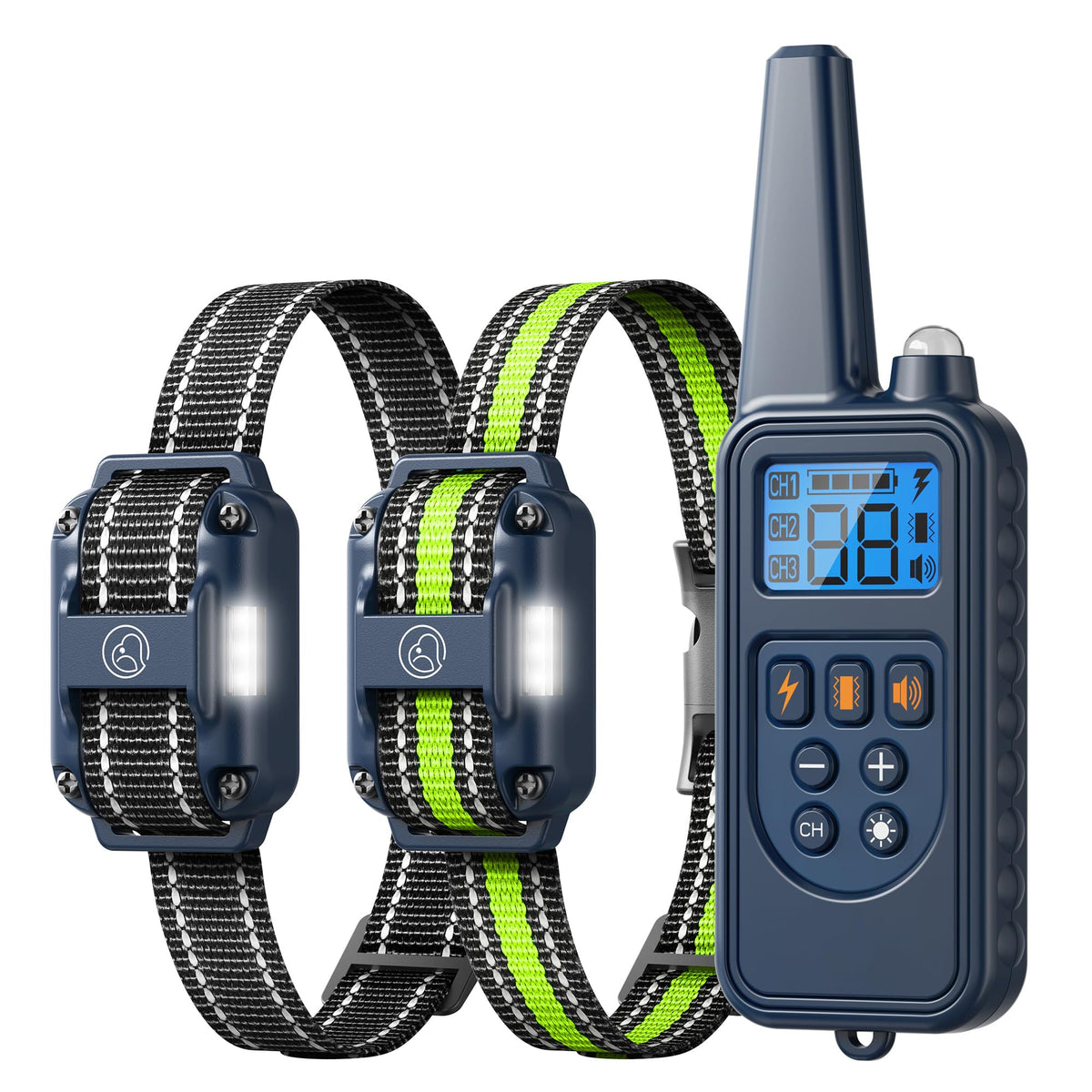 Heaflex dog collar front view with adjustable strap for a comfortable fit.